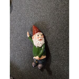 Funny Garden Gnome Statue – Naughty Mooning Gnome Decoration, 6" Ornament